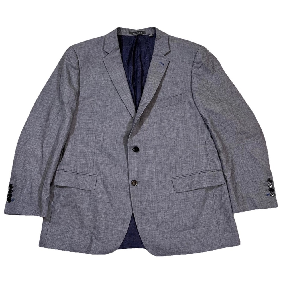INDOCHINO Mens Blazer Sport‎ Coat Gray 100% Wool Lined